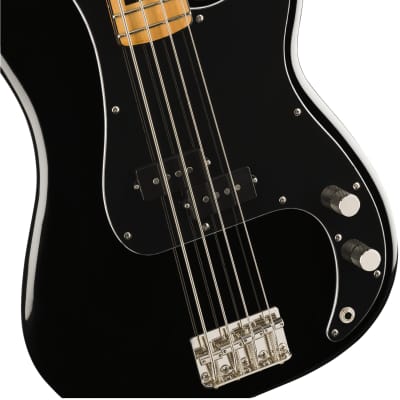 Squier 0374520506 Classic Vibe '70s Precision Bass, Maple Fingerboard, Black image 3