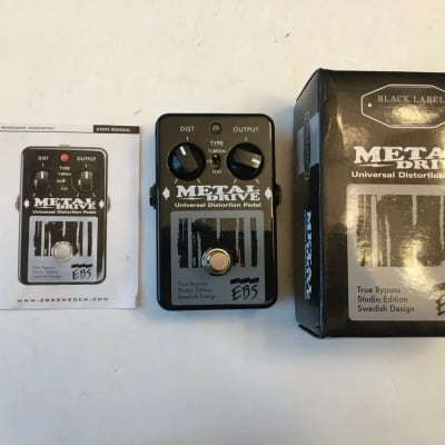 EBS Metaldrive Bass Metal Drive Universal Distortion Guitar Effect