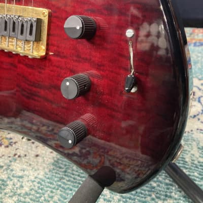 Veillette Brad Whitford’s Aerosmith Six String Baritone, Authenticated! (#149) 2000s Red image 4