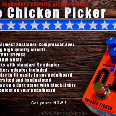 Beteramp Chicken Picker - Sustainer Compressor guitar pedal 2020 image 1