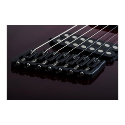 Schecter Reaper-7 Elite Multiscale 7-String Electric Guitar with Quilted Mahogany Body (Right-Handed, Blood Burst) image 16