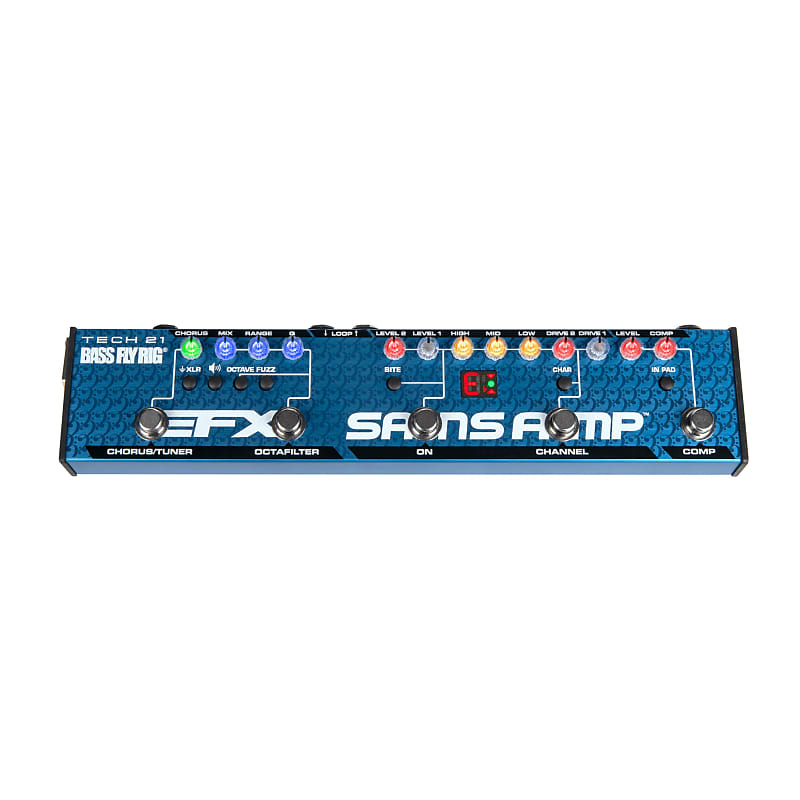 Tech 21 Bass Fly Rig V2 Bass Multi-Effects Pedal w/ SansAmp