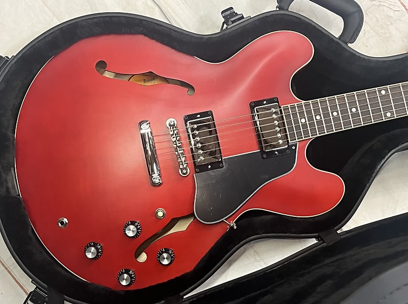Gibson ES-335 Satin 2022 - Satin Cherry New Unplayed w/Case Auth Dealer 7lb15oz #316 image 1