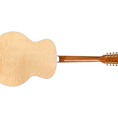 Guild USA F-512 12-String Jumbo A/E Guitar w/Case - Natural Maple image 6