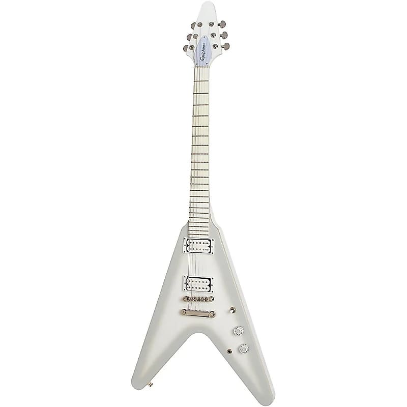 Epiphone Brendon Small Signature Snow Falcon Flying V | Reverb