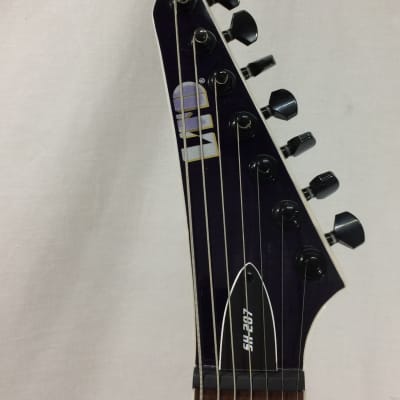 ESP LTD SH-207FM Brian Head Welch 7-String Guitar, Flame Maple, See Thru Purple image 3