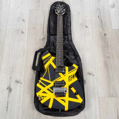 EVH Wolfgang Special Guitar, Ebony Fretboard, Satin Striped Black / Yellow image 12