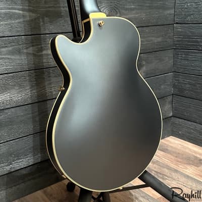 D'Angelico Deluxe SS TP LE Proto Matte Charcoal Semi Hollow Body Electric Guitar w/ Case image 4