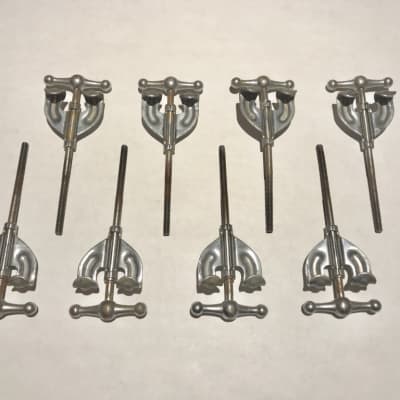 1920's - 1930's - Bass Drum Tension Rods with Claws  (Set of 8) image 2