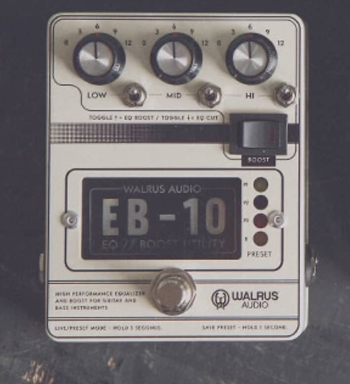 Walrus Audio EB-10 EQ Boost, Cream image 1