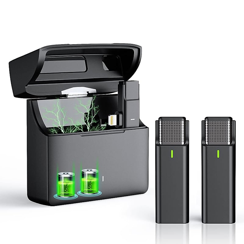 2 Microphones Compatible With Iphone Ipad With 56H Charging Reverb