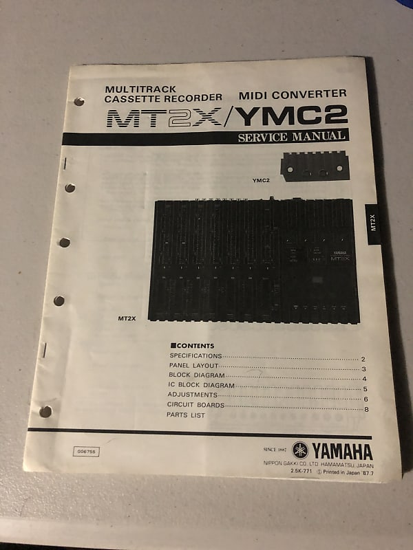Yamaha MT2X/YMC2 Multitrack Cassette Recorder/MIDI Converter Reverb