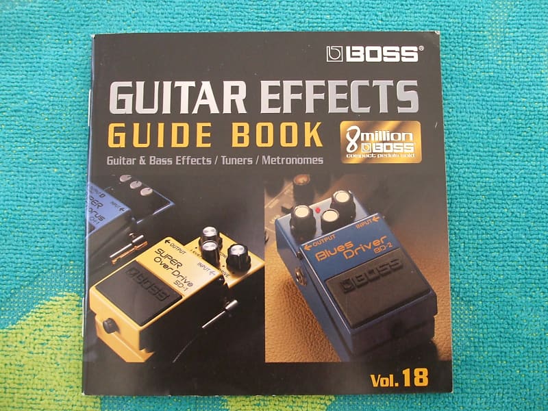Boss GUITAR EFFECTS GUIDE BOOK VOL. 18 pedals catalog Reverb