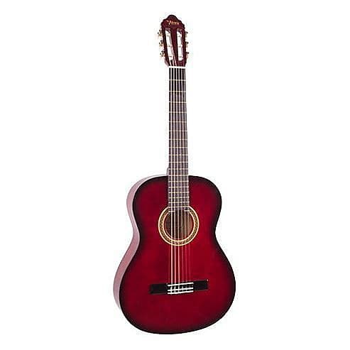 Valencia 100 Series | 1/4 Size Classical Guitar | Red | Reverb