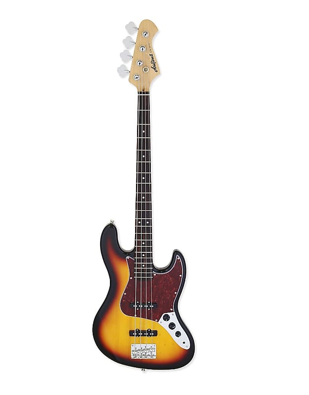 Aria STB-JB/TT-3TS STB Series Basswood Body Bolt-on Maple Neck Jazz 4-String Bass Guitar image 1