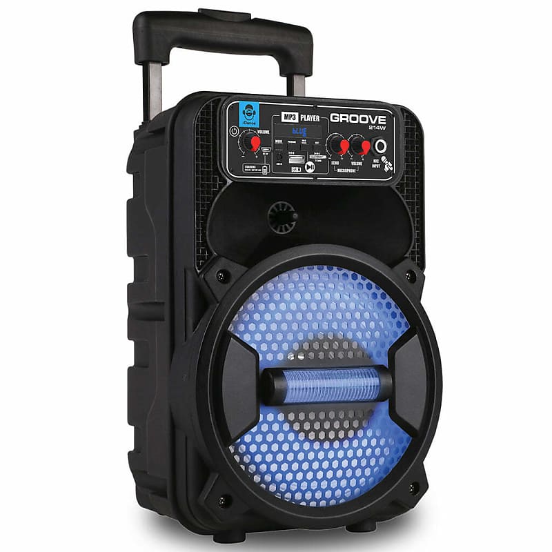 Idance Groove Rechargeable Bluetooth Led Party System Reverb