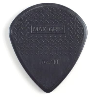 Dunlop Max-Grip Jazz III Stiffo Picks, Black, 24-Pack image 3