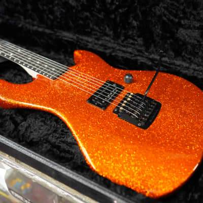 G&L USA CUSTOM SHOP Rampage 22 Orange Flake 6-String Electric Guitar w/ Shop Black Tolex Case image 5