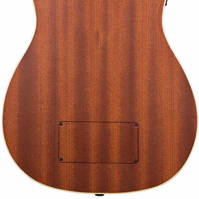 Kala UBASS-JYMN-FS Journeyman Acoustic Electric U-Bass Ukulele With F-Holes and Gig Bag image 4