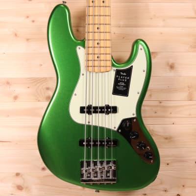 Fender Player Plus Jazz Bass V - Maple Fingerboard, Cosmic Jade for sale