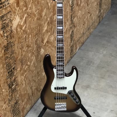 2019 Fender American Ultra V Bass 5 String - Mocha Burst image 2