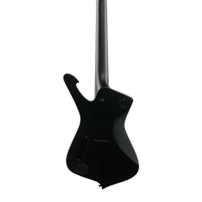 Ibanez Iron Label Iceman ICTB721 7-String Guitar with Bag Black Flat image 5