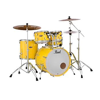 Pearl Decade Maple 5-Piece Shell Pack Drum Set (22-10-12-16-14) - Solid Yellow image 1