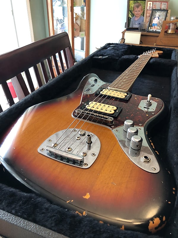 Fender Jaguar Kurt Cobain Road Worn 2011 Sunburst | Reverb