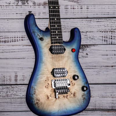 EVH 5150 Deluxe Poplar Burl Electric Guitar | Aqua Burst image 3