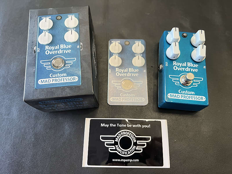 Mad Professor Royal Blue Custom Overdrive Pedal New! | Reverb