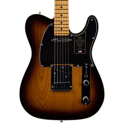 Fender American Ultra Luxe Telecaster Maple 2-Color Sunburst image 1