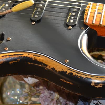 American Fender Stratocaster Sunburst Relic Noiseless Pickups image 16