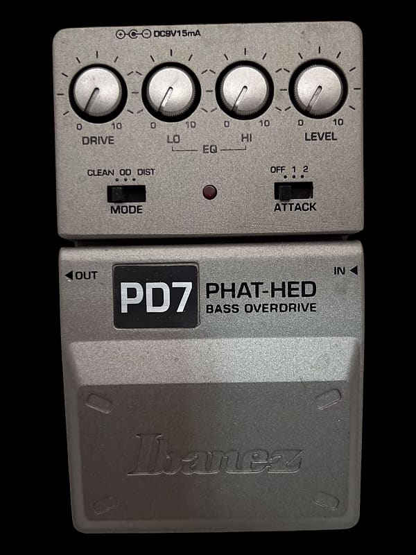 Ibanez PD7 PHAT-HED ベースオーバードライブ ディストーション Ibanez PD7 Phat-Hed Bass Overdrive | Reverb
