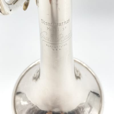 Bach Stradivarius 37 Bb Trumpet 1984 Silver | Reverb Bach Stradivarius 37 Bb Trumpet 1984 Silver | Reverb