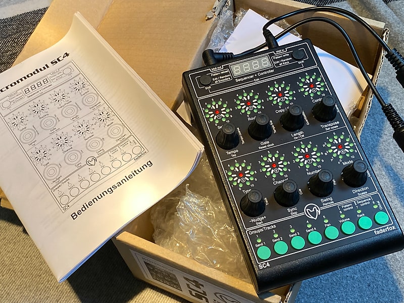 Faderfox SC4 MIDI/CV Sequencer Controller | Reverb