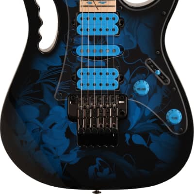 Ibanez JEM77P JEM Series Steve Vai Electric Guitar, Blue Floral w/ Gig Bag image 1