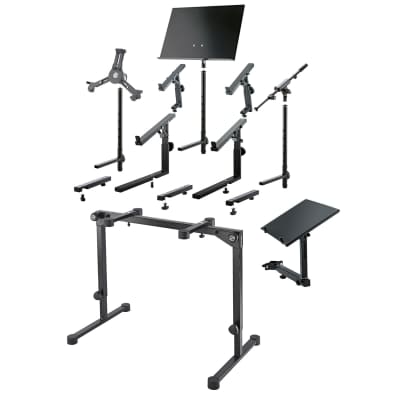 K&M Konig and Meyer 18820 Omega Pro Table-Style Keyboard Stand, Black image 6