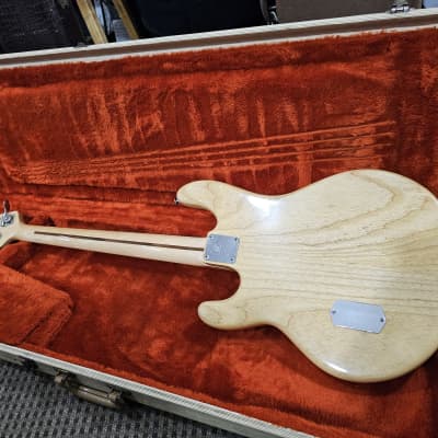 1983 Music Man Sting Ray Bass Natural With Original Hardshell Case image 7