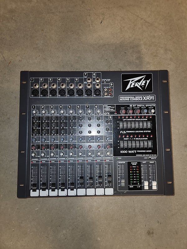Peavey XR800F+ Professional Series Mixing Console Reverb
