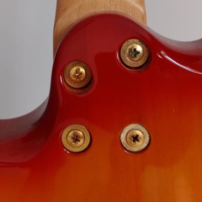 RARE Suzuki Electric Guitar 'Since 1953' HSS Bolt-On 24-Fret Red/Orange/Gold image 7