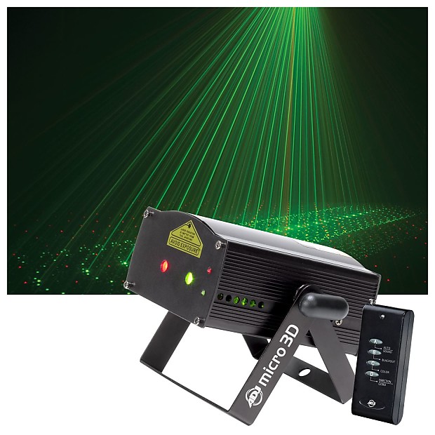 American DJ MIC754 Micro 3D Mini Red/ Green Laser w/ Remote image 1