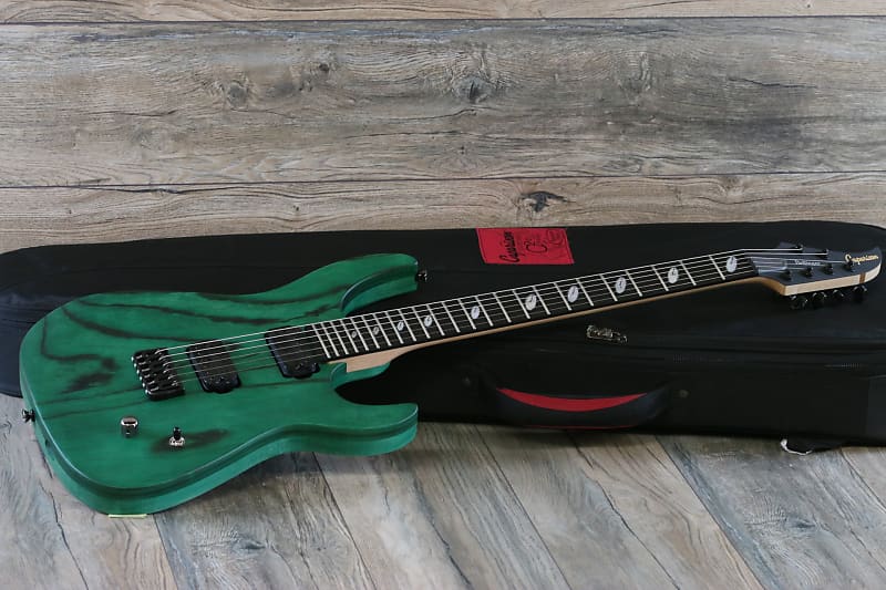 Unplayed! Caparison Dellinger II FX-AM Electric Guitar Dark Green Matt + OSSC image 1