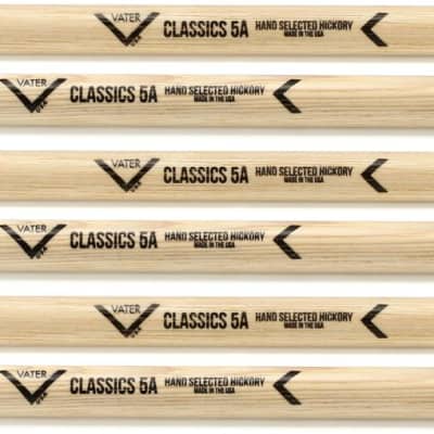 Alesis Nitro Mesh Electronic Drum Set  Bundle with Vater Classics Drumsticks 3-pack - 5A - Wood Tip image 3