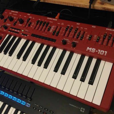 Behringer MS-1 / MS-101 Analog Synthesizer - RED - Lawsuit version '101'