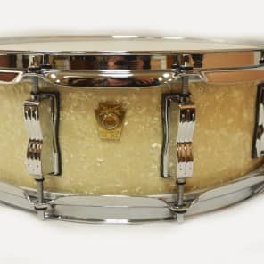Ludwig LLS354XXNM 5X14" Legacy Classic Snare Vintage White Marine image 1