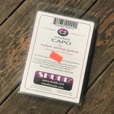 Shubb C2 Capo for Nylon String or Flat,Wide Fretboard image 2