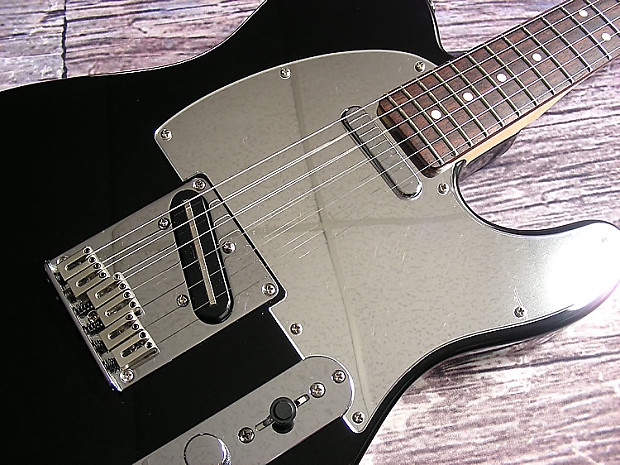 Squier telecaster black and shop chrome