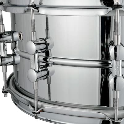 Sonor Kompressor Snare Drum, 14" x 6.5", Steel, Power Hoops, Chrome plated - Authorized Sonor Dealer image 3
