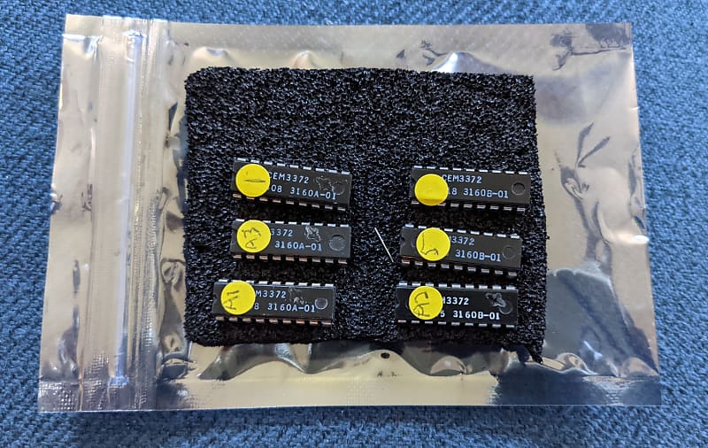 6 CEM3372 VCA/VCF Chips Replacements, Spares for Chroma Reverb
