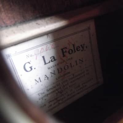 G La Foley Flatback  Mandolin 1920s Natural image 10